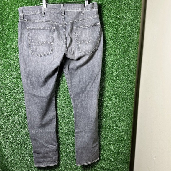 7 For All Mankind Jeans THE STRAIGHT, Black Size 38x33 - Picture 11 of 14